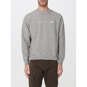 C.P. Company Men Cotton Crewneck Jumper C.P. Company With Contrast Logo